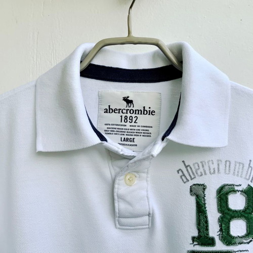 Abercrombie & Fitch Kids Polo Shirt white like new, size L