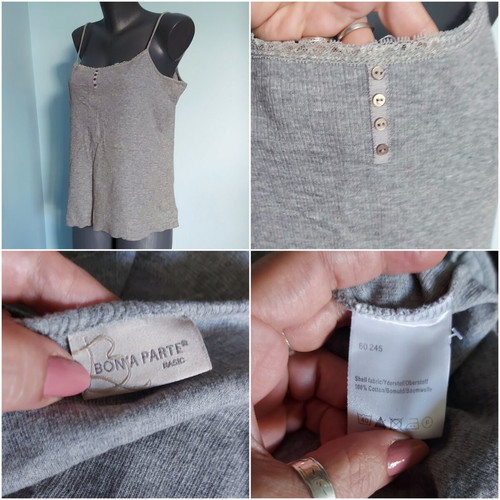 Cotton women's tank tops Bon'a Parte and H&M used, large sizes