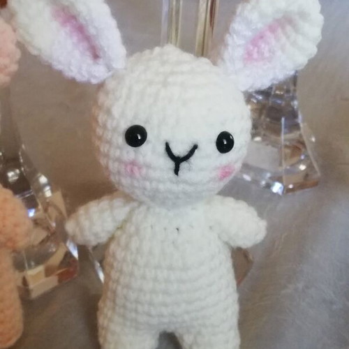 Amigurami bear and rabbit handmade, new
