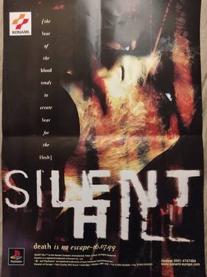 Silent Hill PS1 promo poster used