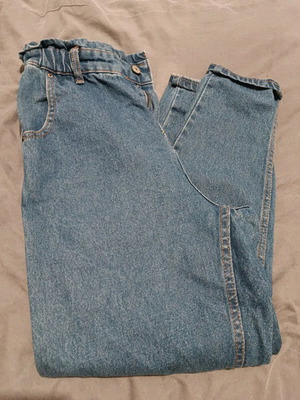 Pink Woman high-waisted jeans new, blue, size S
