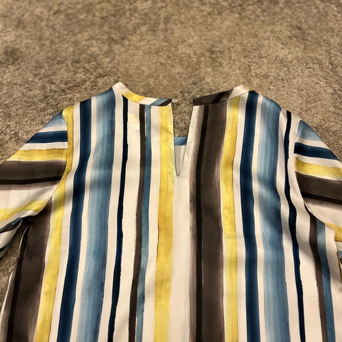 Zara blouse multicolored, size XS, like new, cropped with 3/4 sleeves