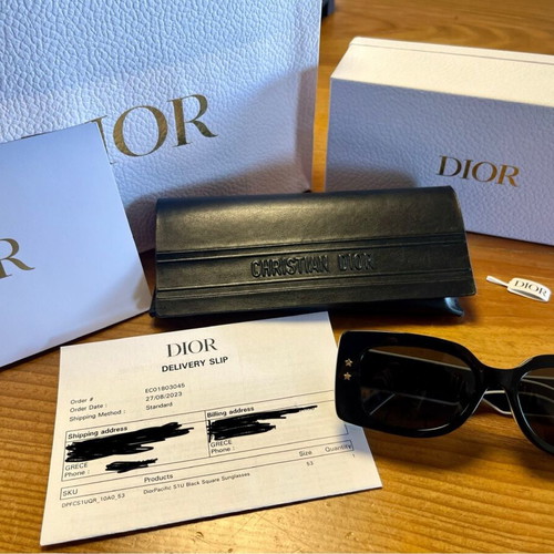 Γυαλιά ηλίου Christian Dior Pacific S1U μαύρα τετράγωνα καινούργια