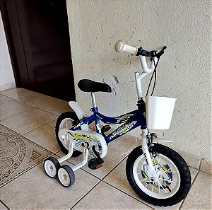 Παιδικό Ποδηλατο Junior Bike "Speedy" 12'' , με καλάθι εμπρός και βοηθητικές ρόδες.