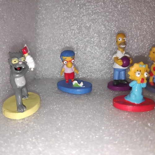 The Simpsons collectible figures set of 8, like new