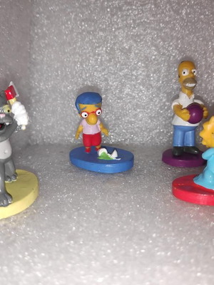 The Simpsons collectible figures set of 8, like new