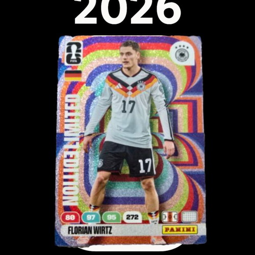 Florian Wirtz limited edition Panini card new