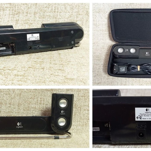 CROWN MOVIEMAN CD player and Logitech speakers set, 2 pcs
