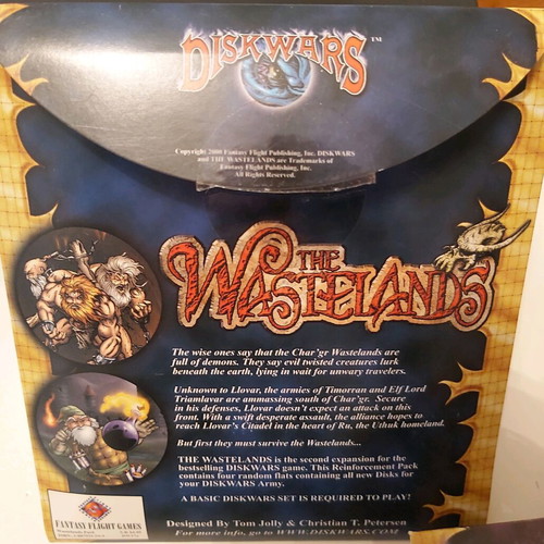 Diskwars The Wastelands Reinforcement Pack like new, board game 1999