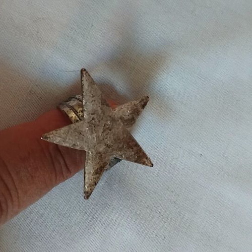 Star ring stainless steel like new, adjustable size