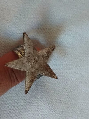 Star ring stainless steel like new, adjustable size