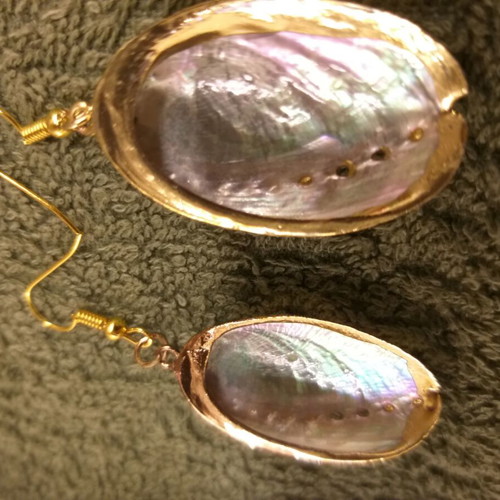 Abalone shell earrings
