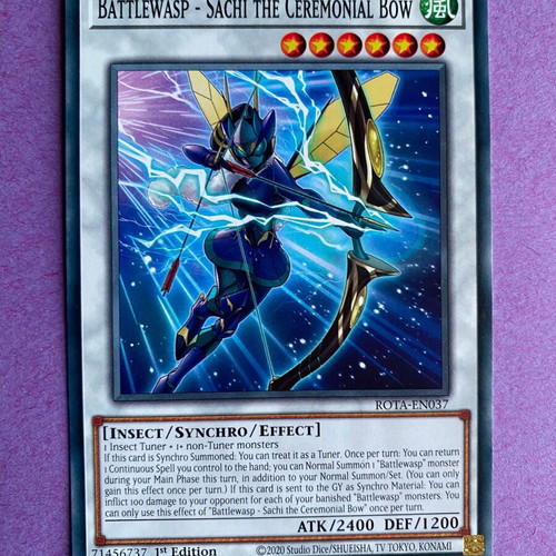 Battlewasp - Sachi the Ceremonial Bow Yu-Gi-Oh! Card 1st Edition Near Mint
