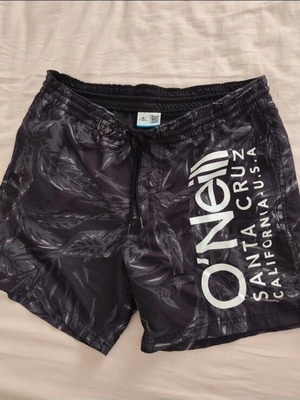 O'Neill Santa Cruz swim shorts, black and white, size M