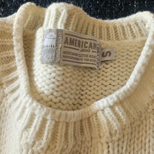 Americanino Unisex Pullover Size S New White