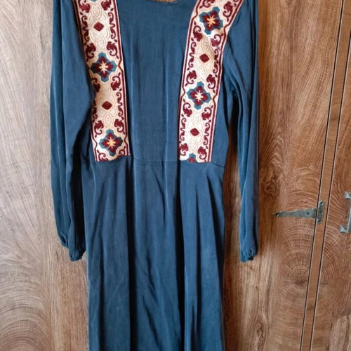 Nidodileda dress like new m/l blue with embroidery