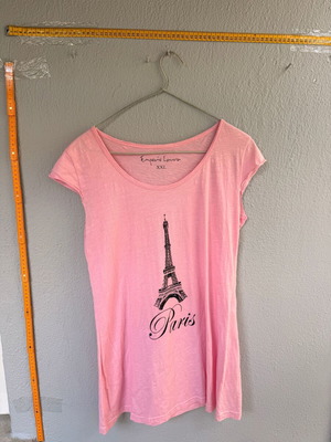 Emporio Laura pink blouse with Paris print XXL like new