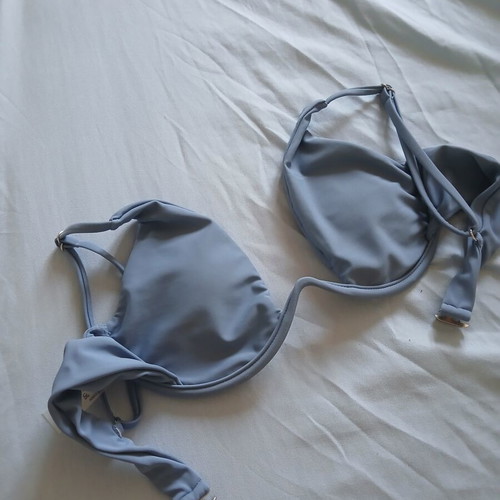 Shein bikini set size S new, sky blue with underwire top