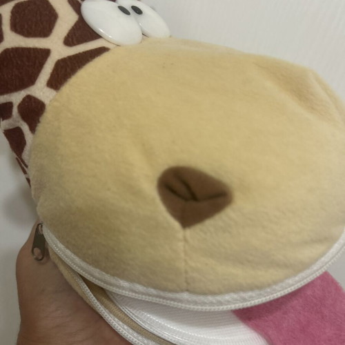 Retro plush giraffe CD DVD case like new from the 90s