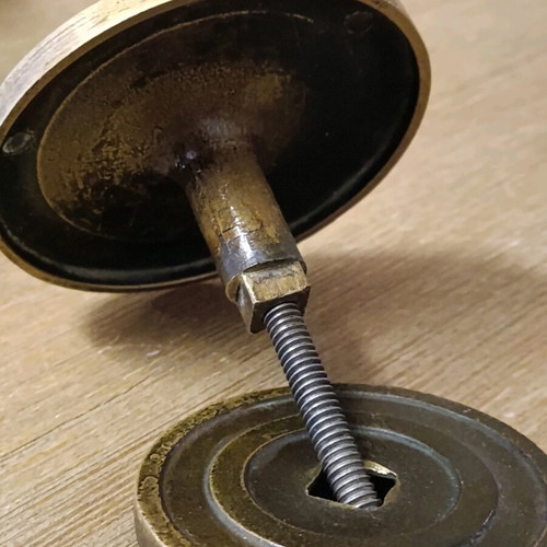 Antique door knob 1920 brass used