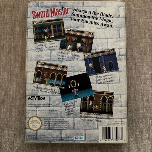 Sword Master Nintendo NES used English version