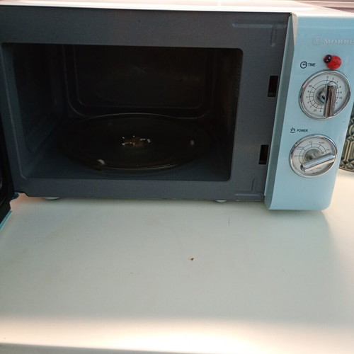 Morris Retro Series MWRS-20704LB Microwave Oven with Grill, like new, blue