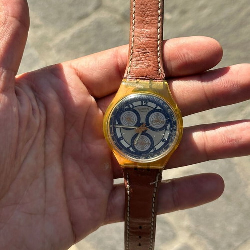 Swatch Chronograph SCN107 Honey Tree vintage watch 1993