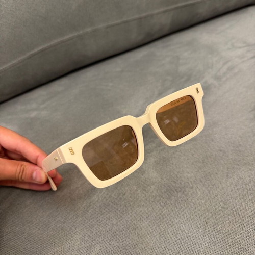 Gast sunglasses white and beige, like new