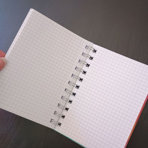 Spiral notebooks like new, pack of 2, pages with boxes