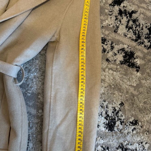 Wool coat used, beige, size S/M