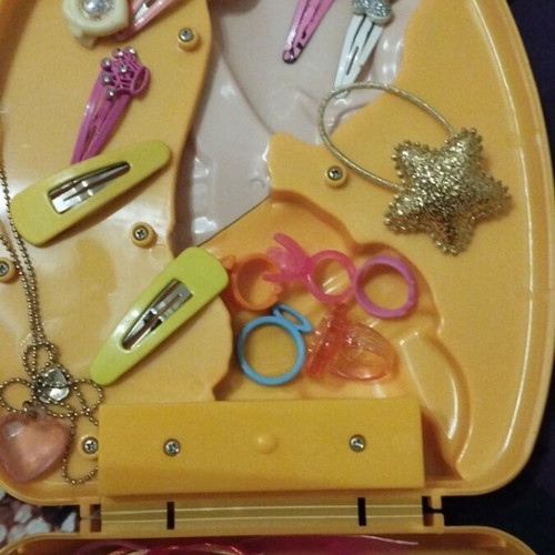 Disney Belle suitcase used with gift accessories