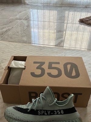 adidas gazelle silver green womens Pre-Loved Yeezy x Adidas Boost 350 V2 “Desert Sage” Reflective Trainers