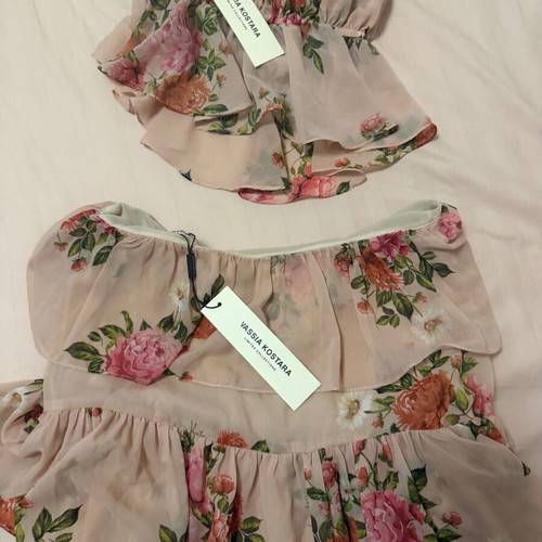 Vassia Kostara Pink Romance Set New, Size Medium