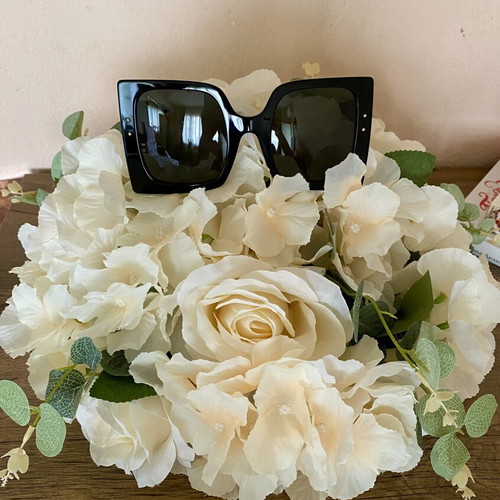 Dolce & Gabbana Women's Sunglasses New Oversized Frame Black