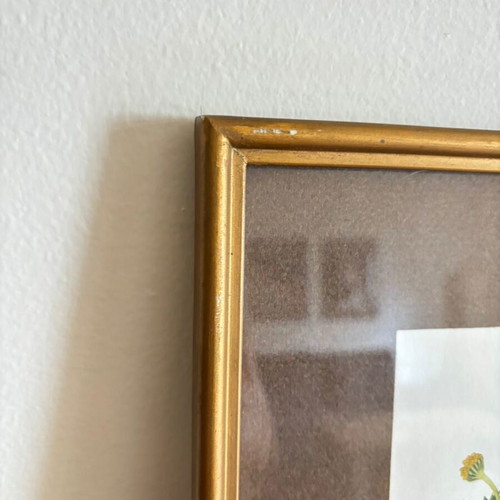 Vintage frame with floral design used, 27.5x27.5 cm
