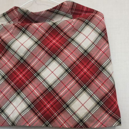 H&M checked skirt new, high-waisted, size 36, white and red