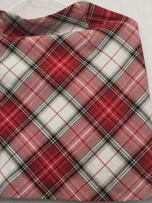 H&M checked skirt new, high-waisted, size 36, white and red