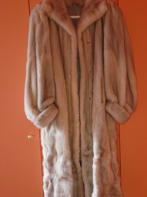 Silver Fox fur used, gray, size S