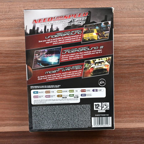 Need for Speed Collector's Series PC game with Underground, Underground 2, Most Wanted