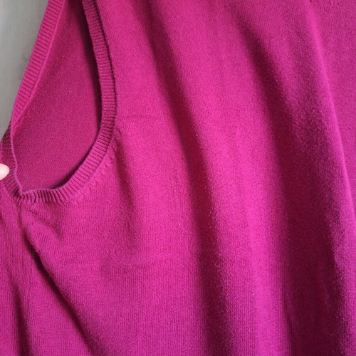 De Blasio men's sleeveless sweater cyclamen XXL like new