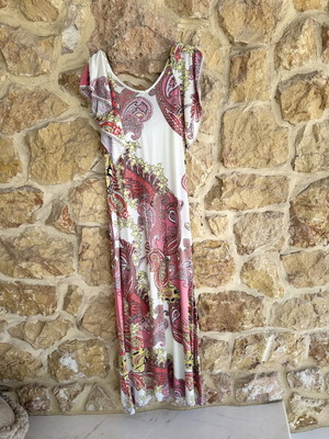 Φόρεμα boho style μεταχειρισμένο, με λαχούρια σχέδιο, μέγεθος XL-XXL