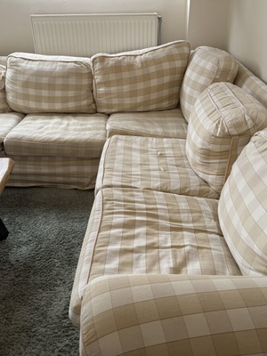 Sofa 6-seater used with storage and pull-out bed needing repair