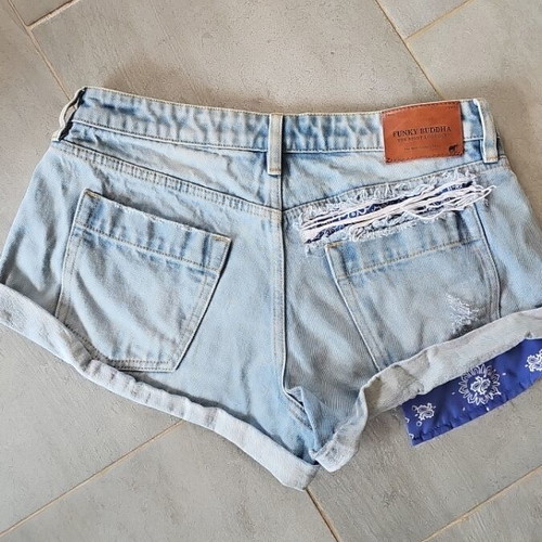 Funky Buddha denim shorts used, blue, size M
