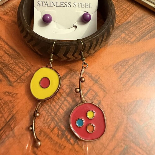 Handmade bracelet and earrings set