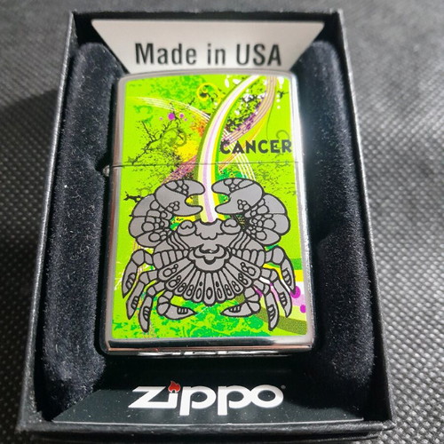 Zippo lighter new with Cancer zodiac made in USA