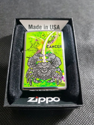 Zippo lighter new with Cancer zodiac made in USA