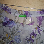 Benetton blouse gray-purple, new, size M to L