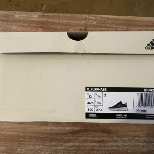 Adidas Plrphase athletic shoes new with tags, size 46.5, black