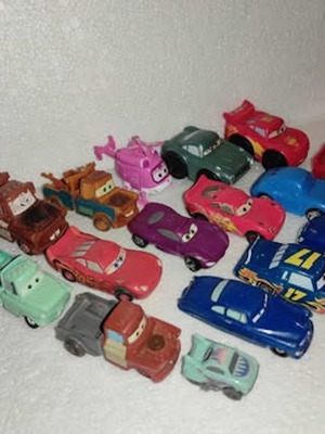 Mattel Disney Pixar Cars πλαστικά αυτοκινητάκια σαν καινούργια, σετ 17 τεμαχίων