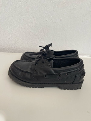 ZARA Παπούτσια Boat Μαύρα Δερμάτινα για Κορίτσι, Σαν Καινούργιο, Μέγεθος 28